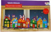 Sinterklaas raamdecoratie - Multicolor - Karton - 30 x 18 cm