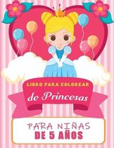 Libro para colorear de princesas para ninos de 5 anos