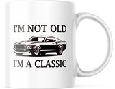Verjaardag Mok I'm not old, I'm a classic (Mustang)