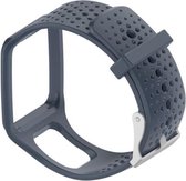 Donker Grijs bandje geschikt voor Tomtom Runner 1 & Multi-Sport 1 - horlogeband - polsband - strap - horlogebandje - dark grey