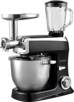 Royalty line - Keukenmachine Multifunctionele - 3 In 1 Keukenrobot Mixer XXXL - Keuken Robot 7.5 Liter - 6 Snelheden - Elektrische Energie 2100w - Kleur Zwart - RLPMK2100BG