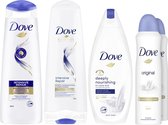 Dove Shower & Care Set - Deodorant Antitranspirant, Douchegel en Shampoo & Conditioner - Geschenkset