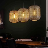 dePauwWonen 3L Etch Hanglamp -  incl led lampen - E27 - Oud Zilver