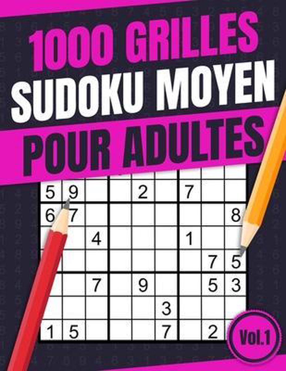 1000 Grilles Sudoku Facil Moyen Et Difficile 1000 Grilles Sudoku Moyen pour Adultes,... bol