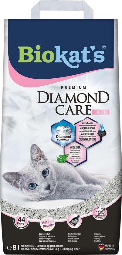 Biokat's kattenbakvulling Diamond Care Fresh 8 L papieren zak