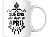Verjaardag Mok Queens are born in april