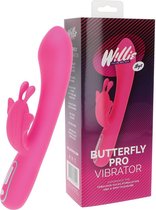 Willie Toys - Butterfly Pro Vibrator -  Lengte: 21,5 cm - 7 vibratiepatronen - 5 vibratiesnelheden
