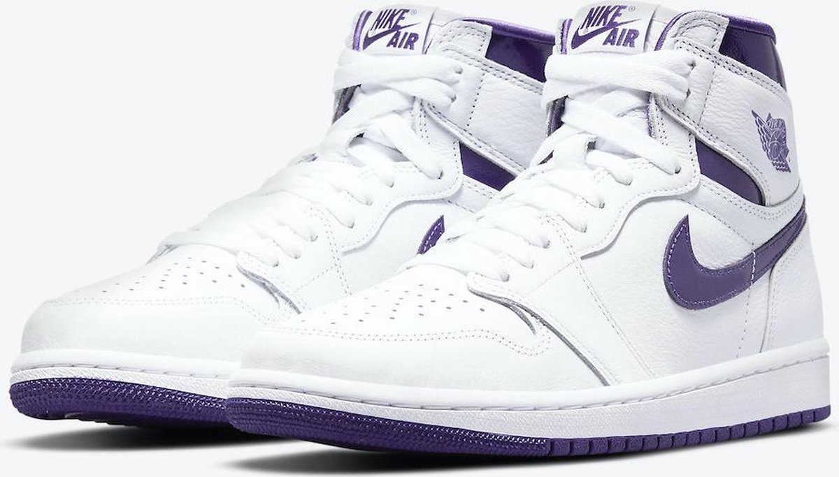 Nike Air Jordan 1 High OG, CD0461 151, White/Court Purple, EUR 36.5 | bol