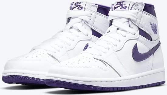 nike air jordan 1 high court purple metallic