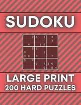 Sudoku Large Print 200 Hard Puzzles