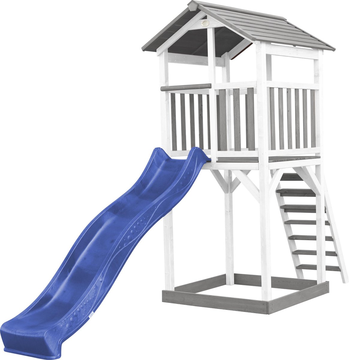 Axi Beach Tower Speeltoestel Van Hout In Grijs & Wit Speeltoren Met Zandbak