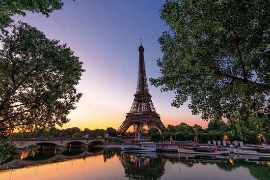 Eiffeltoren Parijs - Glasschilderij - Stad