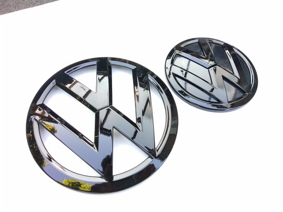 Logos emblèmes VW Volkswagen Transporter T6 / T6.1 - Zwart mat