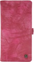 Caseme - Geschikt voor Samsung Galaxy S21 Hoesje - Portemonnee met Uitneembare Case Vintage Rood