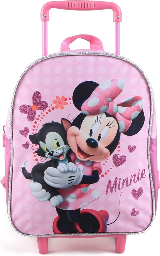 MINNIE MOUSE Kitten Trolley Rugzak Rugtas School Vakantie Logeren 2-5 Jaar