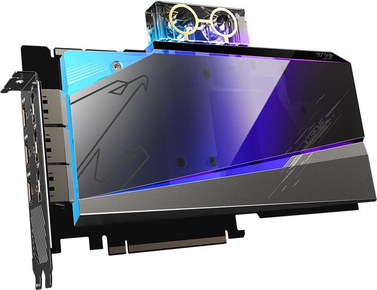 Gigabyte Aorus Geforce Rtx 3090 Xtreme Waterforce Wb 24G - Pcie 4.0 X16 - 3 X videokaart - afbeelding 6