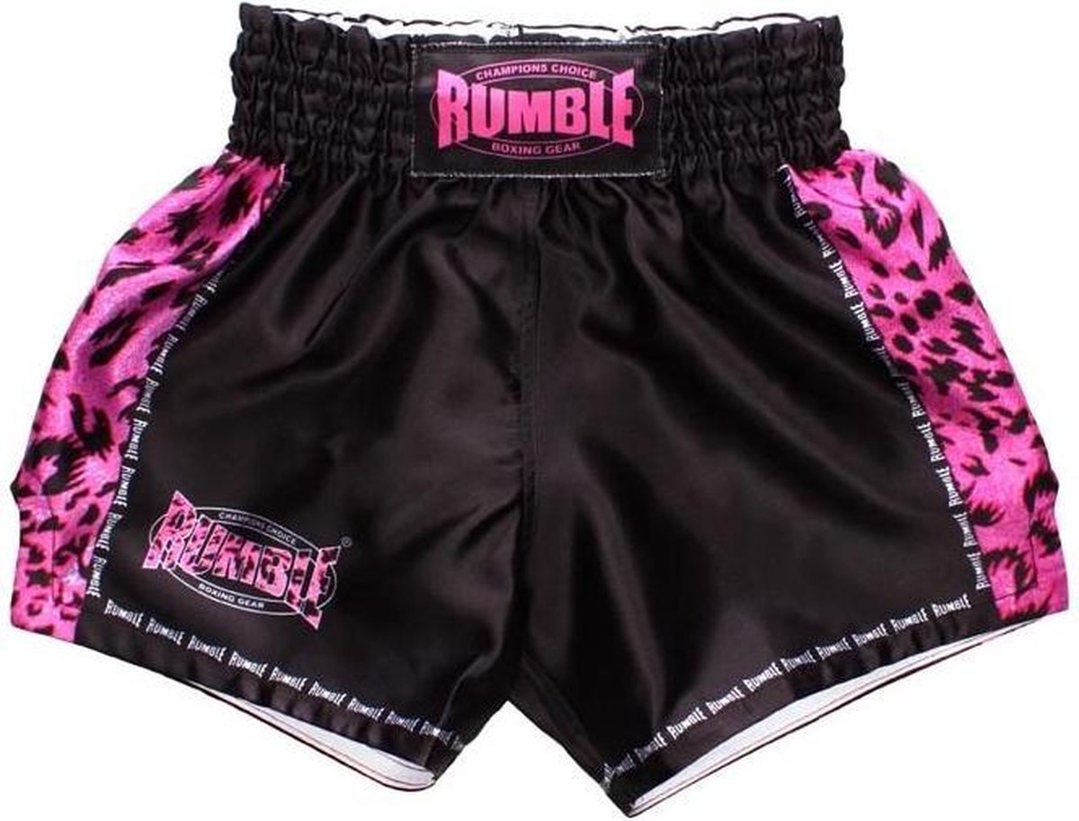 Rumble Kickboks Broekje RS-85 XS Panter Roze
