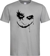 Grijs T-Shirt met “ The Joker “ print Zwart  Size M