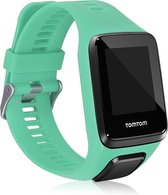 kwmobile bandje compatibel met TomTom Adventurer/Runner 3/Spark 3/Golfer 2 - Armband voor fitnesstracker in mintgroen - Horlogeband