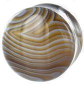 Double Flared Agaat Plug - 13 mm