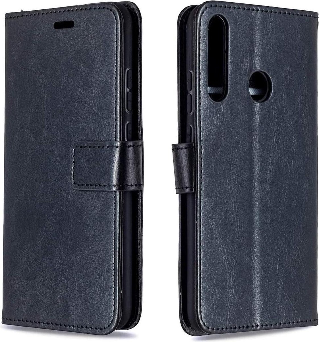 Portemonnee Book Case Hoesje Geschikt voor: Huawei P40 Lite E 2020 - zwart