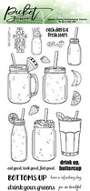 Drink Your Greens Clear Stamps (T-110)
