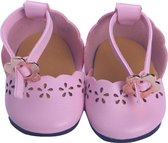 Dolldreams | Roze Poppenschoenen met gesp -7cm- schoenen voor pop - geschikt voor baby born