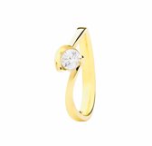 Hemels juwelier- HMLR135- Dames- Damesring- 14k geel gouden- Ring- Verlovingsring- Maat56 - 18mm- Moederdag aanbieding