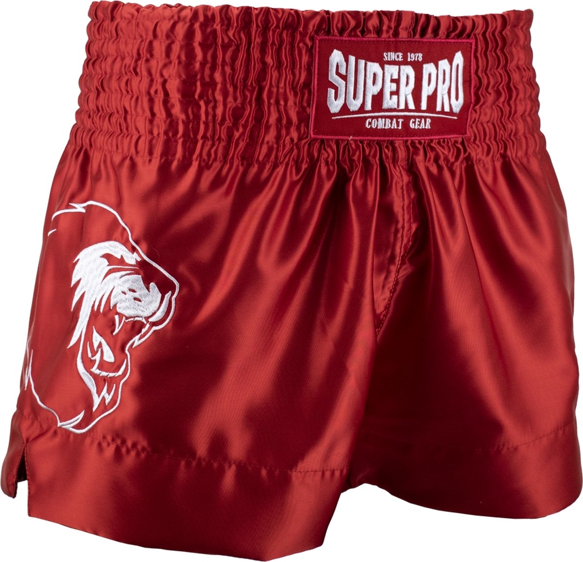 Super Pro Combat Gear Thai en Kickboksshort Hero Rood/Wit Extra Extra Small