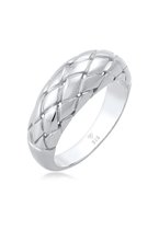 Elli Dames Ring Dames Ring Ring Rhomb verfijnde grove trend Blogger in 925 sterling zilver verguld