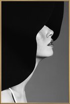 JUNIQE - Poster met kunststof lijst In Vogue -20x30 /Wit & Zwart