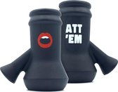 Att'em - Bier snorkel - Biersnorkel - Drankspel - Attem - Zwart