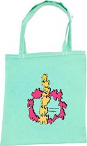 Anha'Lore Designs - Tribal - Exclusieve handgemaakte tote bag - Appelblauwzeegroen