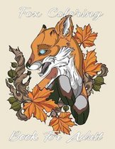 Fox Coloring Book For Adult