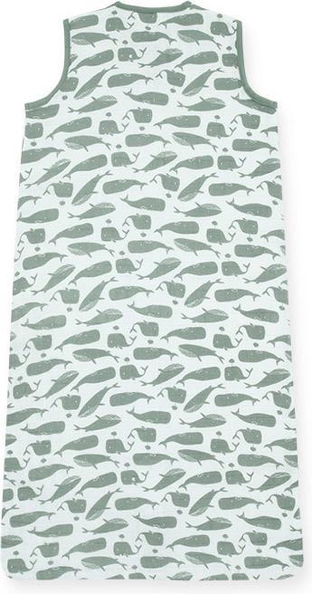 Jollein Zomerslaapzak Baby Hydrofiel 70cm Whales - Ash Green van Jollein — afbeelding 5