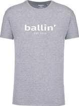 Ballin Est. 2013 - Heren Tee SS Regular Fit Shirt - Grijs - Maat S