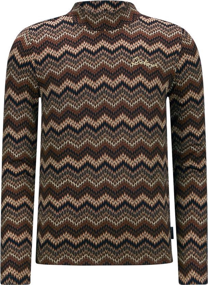 Retour Jeans Fleur Meisjes T-shirt - Toffee - Maat 158/164