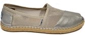 Toms Classic  Espadrille Dames 10007860 Silver Mesh Maat 39