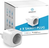 SMARTIFY Smart Plug - Smart Plug - Incl. Minuterie et compteur d'énergie - Value Pack - 4 pièces