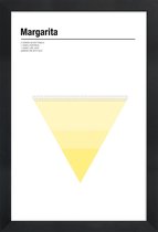 JUNIQE - Poster in houten lijst Margarita - minimalistisch -40x60