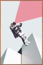 JUNIQE - Poster met kunststof lijst Out of This World -30x45 /Blauw &