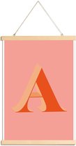 JUNIQE - Posterhanger Red A -40x60 /Rood & Roze