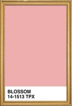 JUNIQE - Poster met houten lijst Blossom -13x18 /Roze & Wit