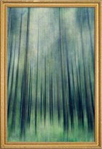 JUNIQE - Poster met houten lijst Green Woods Ascent -30x45 /Groen &