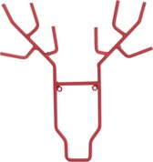 J-Line Kapstok Eland Metaal Rood Small Set van 4 stuks