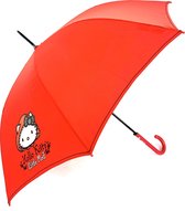 Lange paraplu Hello Kitty voor volwassenen rood Little Red
