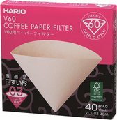 Hario VCF-03-40M V60 Paper Filter 03 M 40 sheets