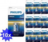 PHILIPS CR2 Lithium Photo 3V 900mAh - 10 Stuks
