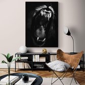 Poster Dark Roar - Dibond - Meerdere Afmetingen & Prijzen | Wanddecoratie - Interieur - Art - Wonen - Schilderij - Kunst