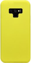 - ADEL Premium Siliconen Back Cover Softcase Hoesje Geschikt voor Samsung Galaxy Note 9 - Geel